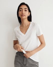 Whisper Cotton V-Neck Tee at Madewell